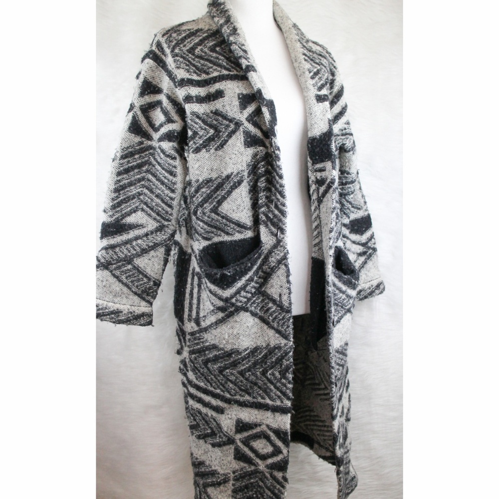 French Connection Black and White Trench Coat